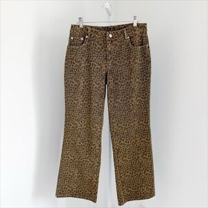 Leopard Denim Size Medium 100% Cotton Jeans